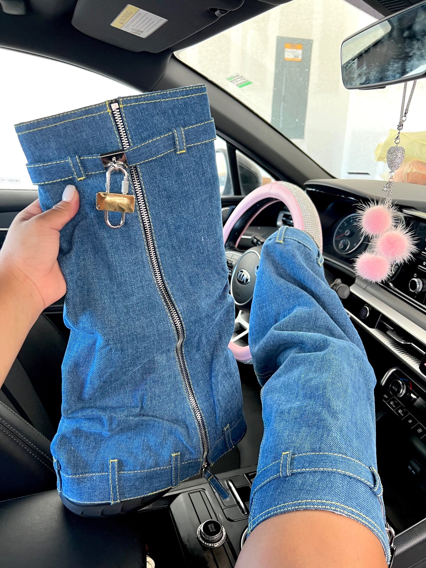 luxury jean boots image 0