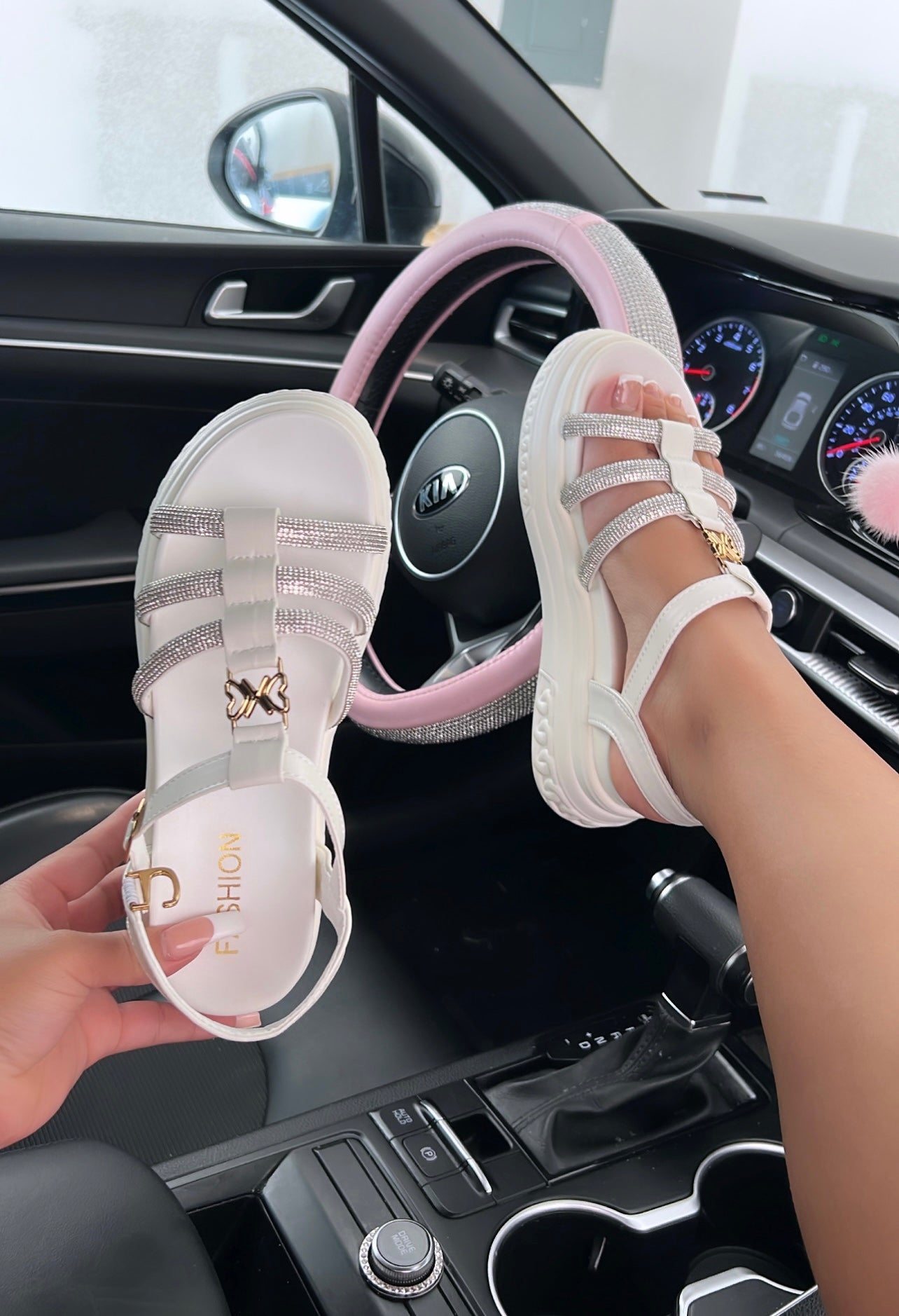 platform diamond sandals image 0