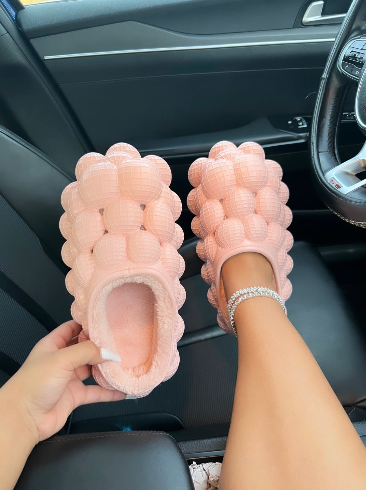 fur bubble shoes image 1