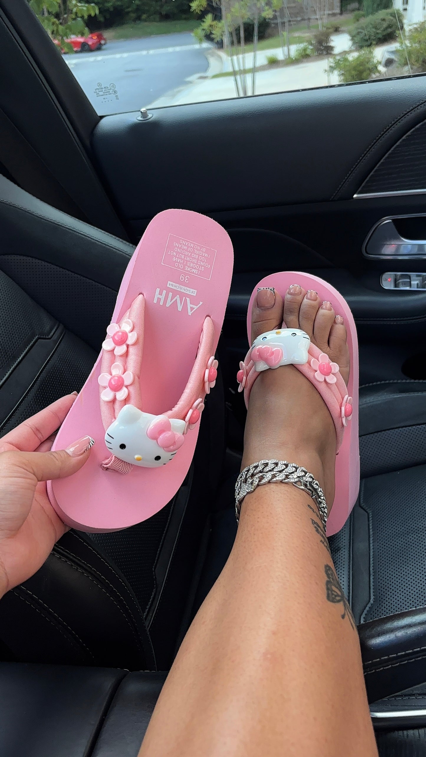 flower x hello kitty sandals