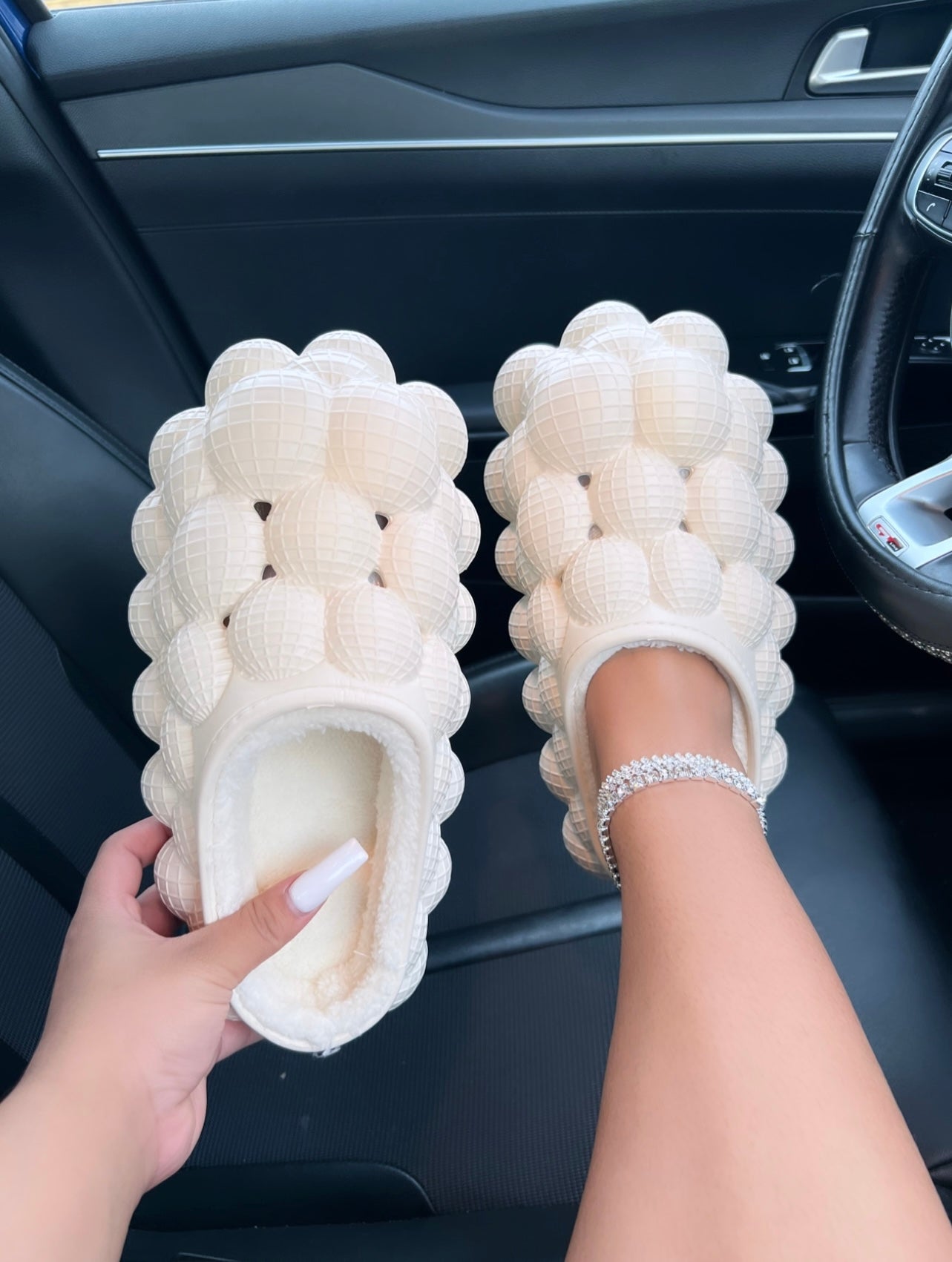 fur bubble shoes image 0
