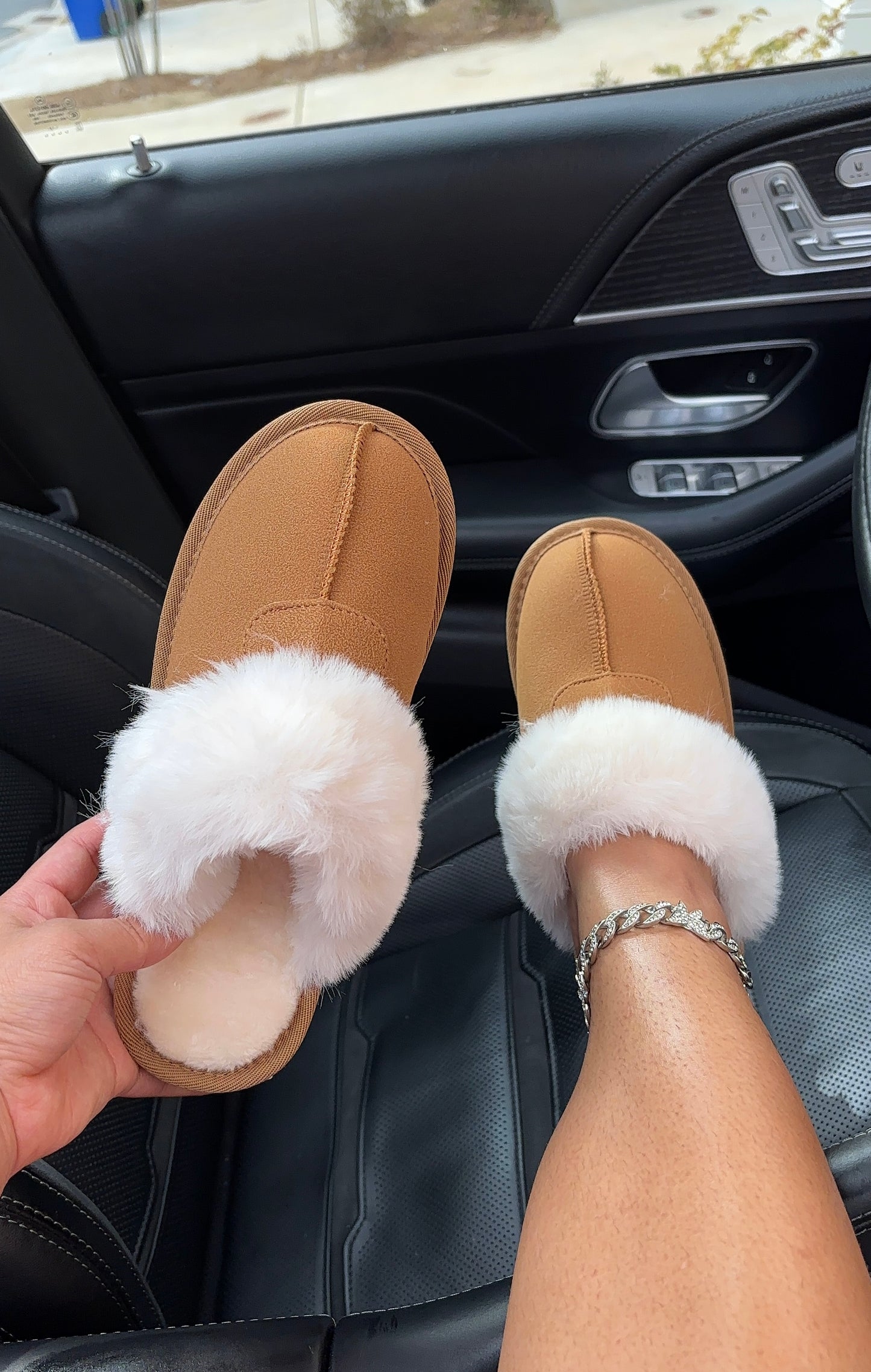 comfy fur slippers
