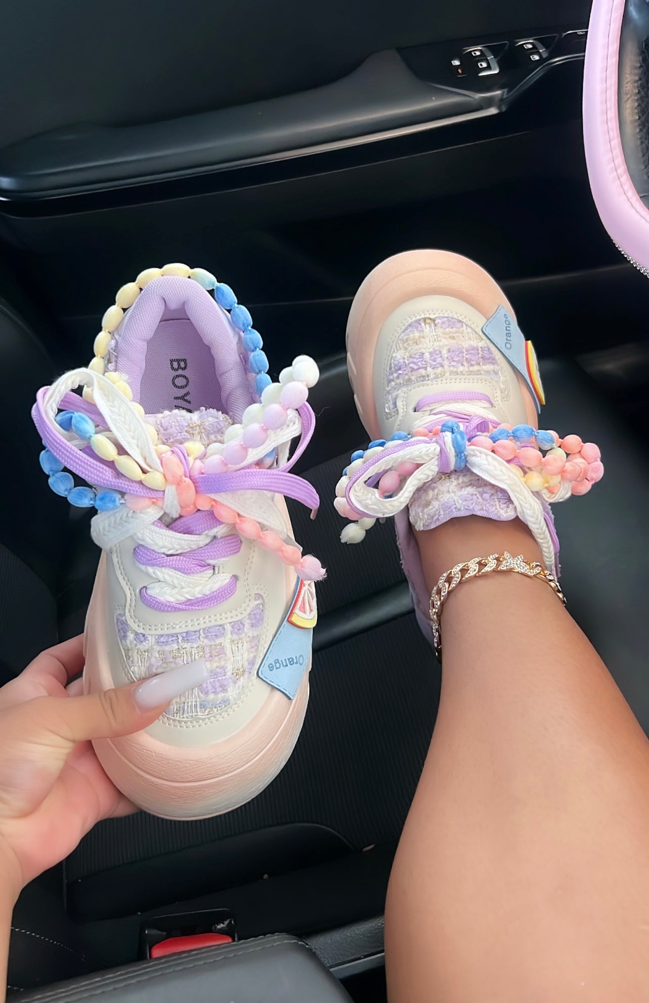 platform yarn sneakers image 0