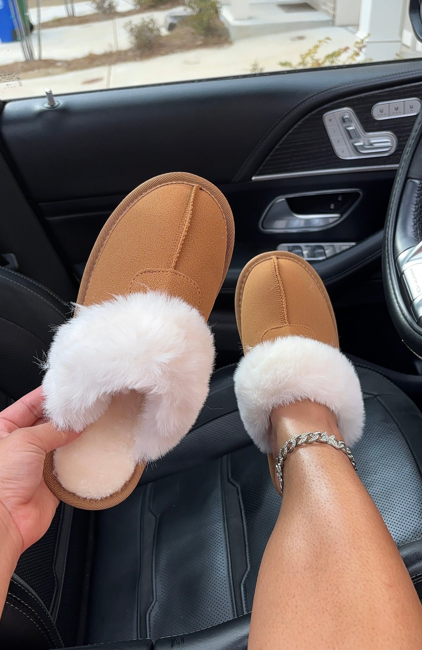 comfy fur slippers
