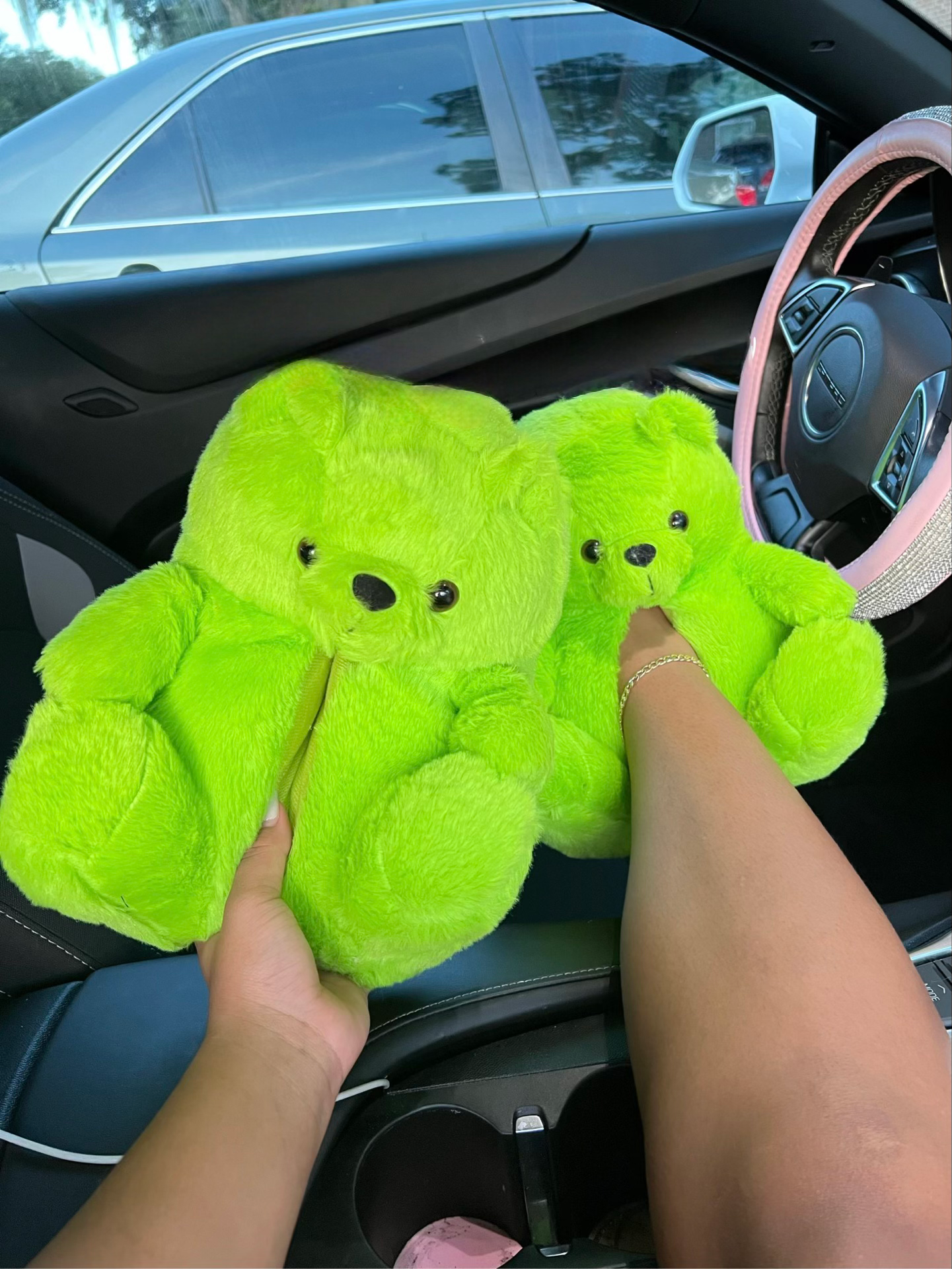 teddy slippers image 1