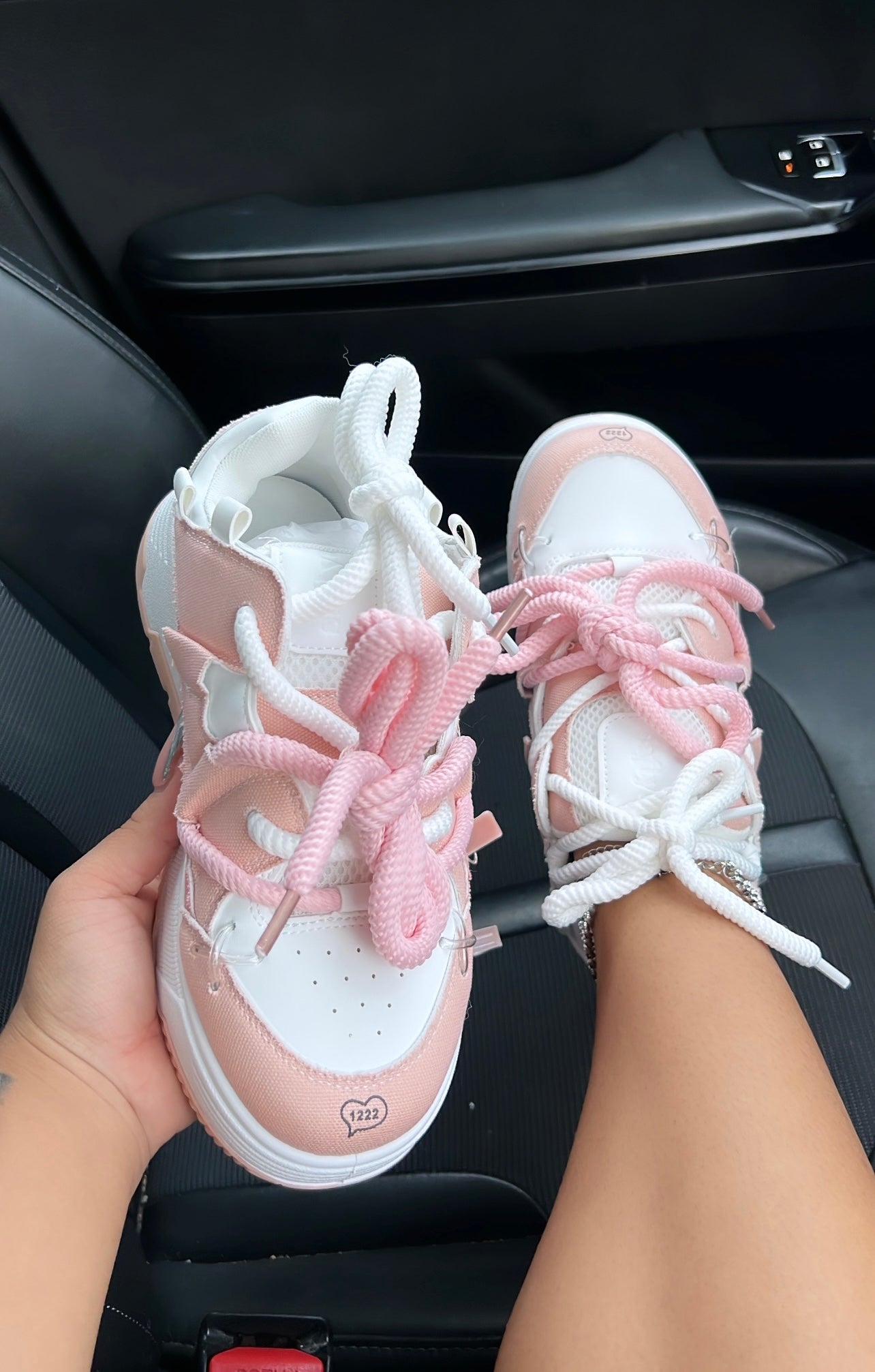 platform double string sneakers image 1