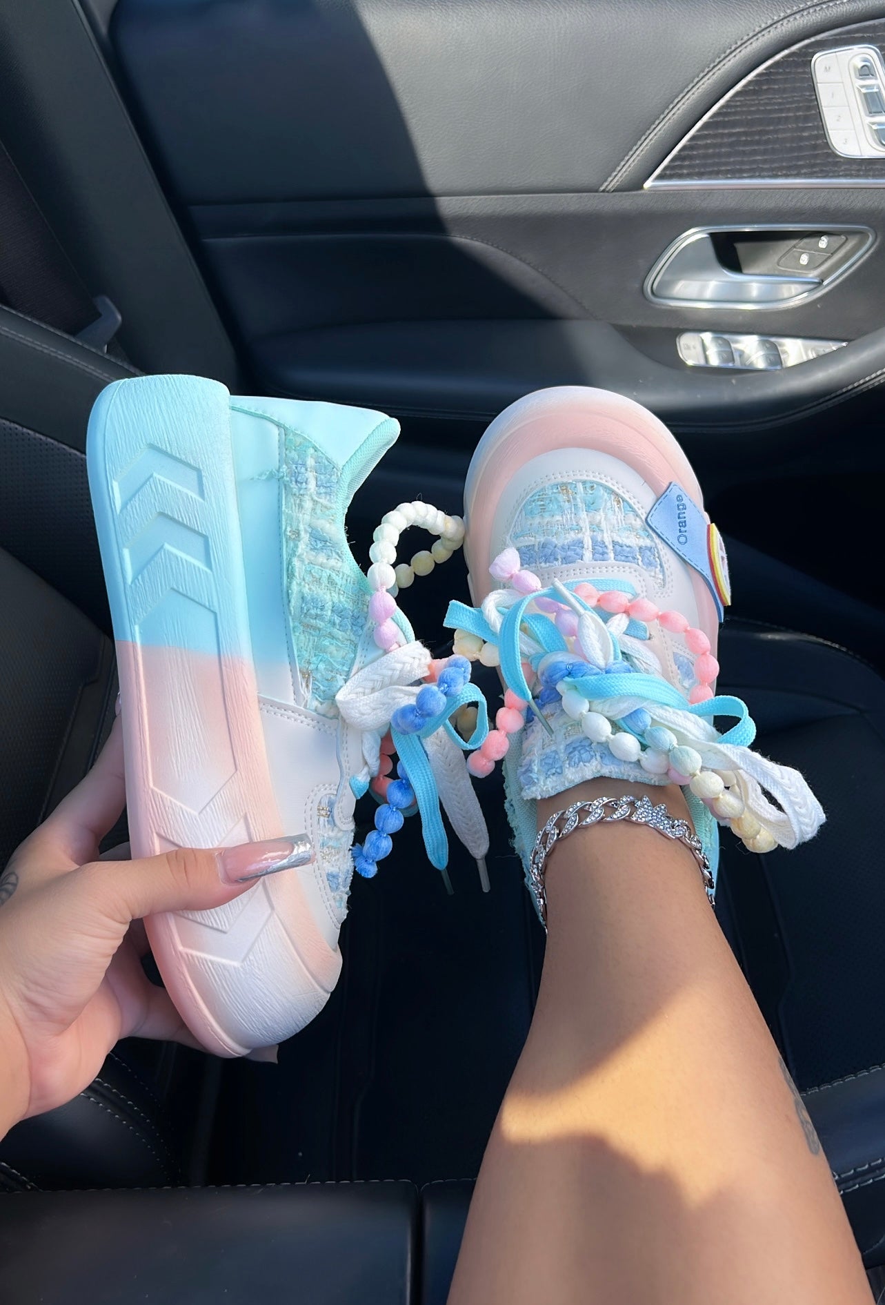 platform yarn sneakers image 1