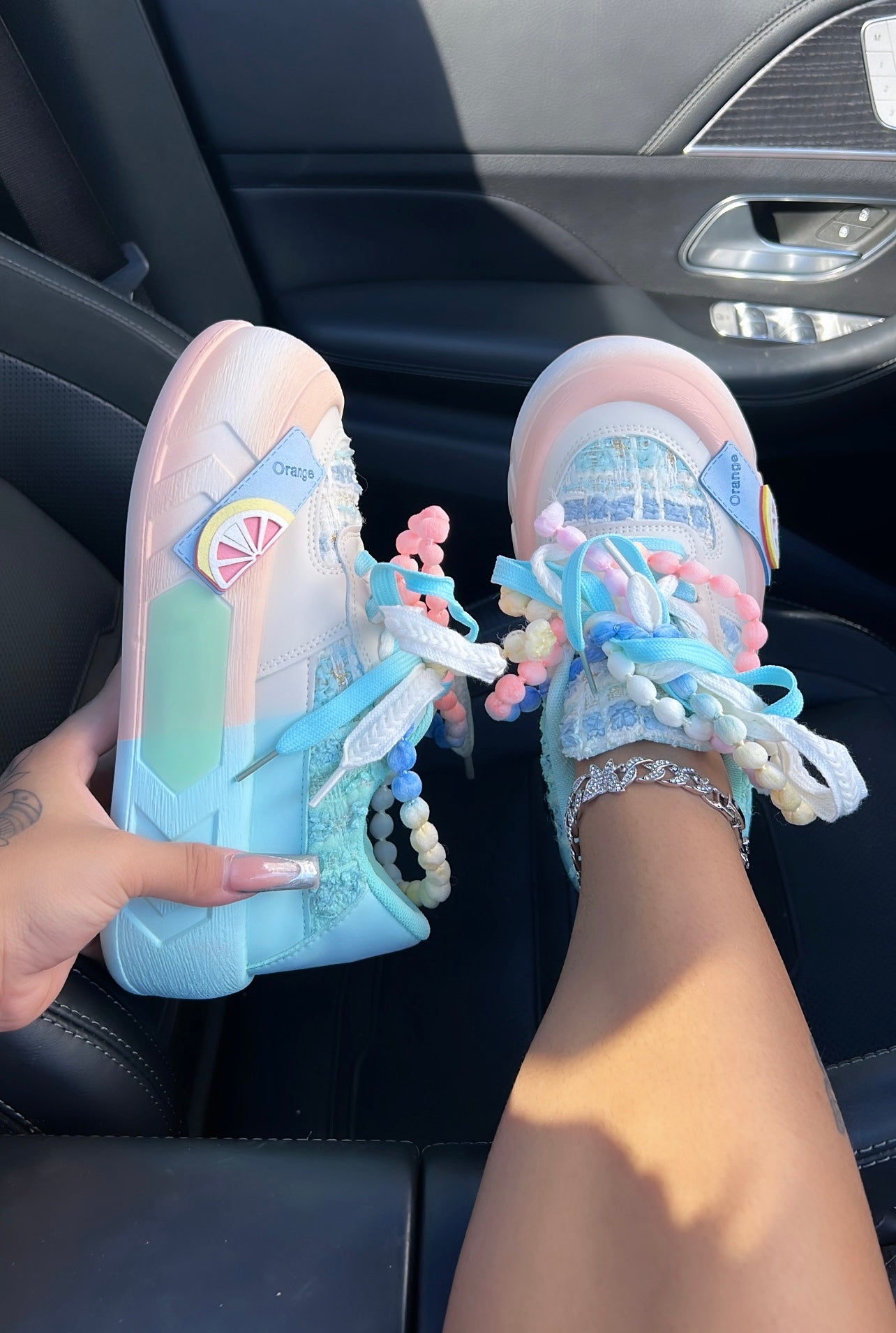 platform yarn sneakers image 2