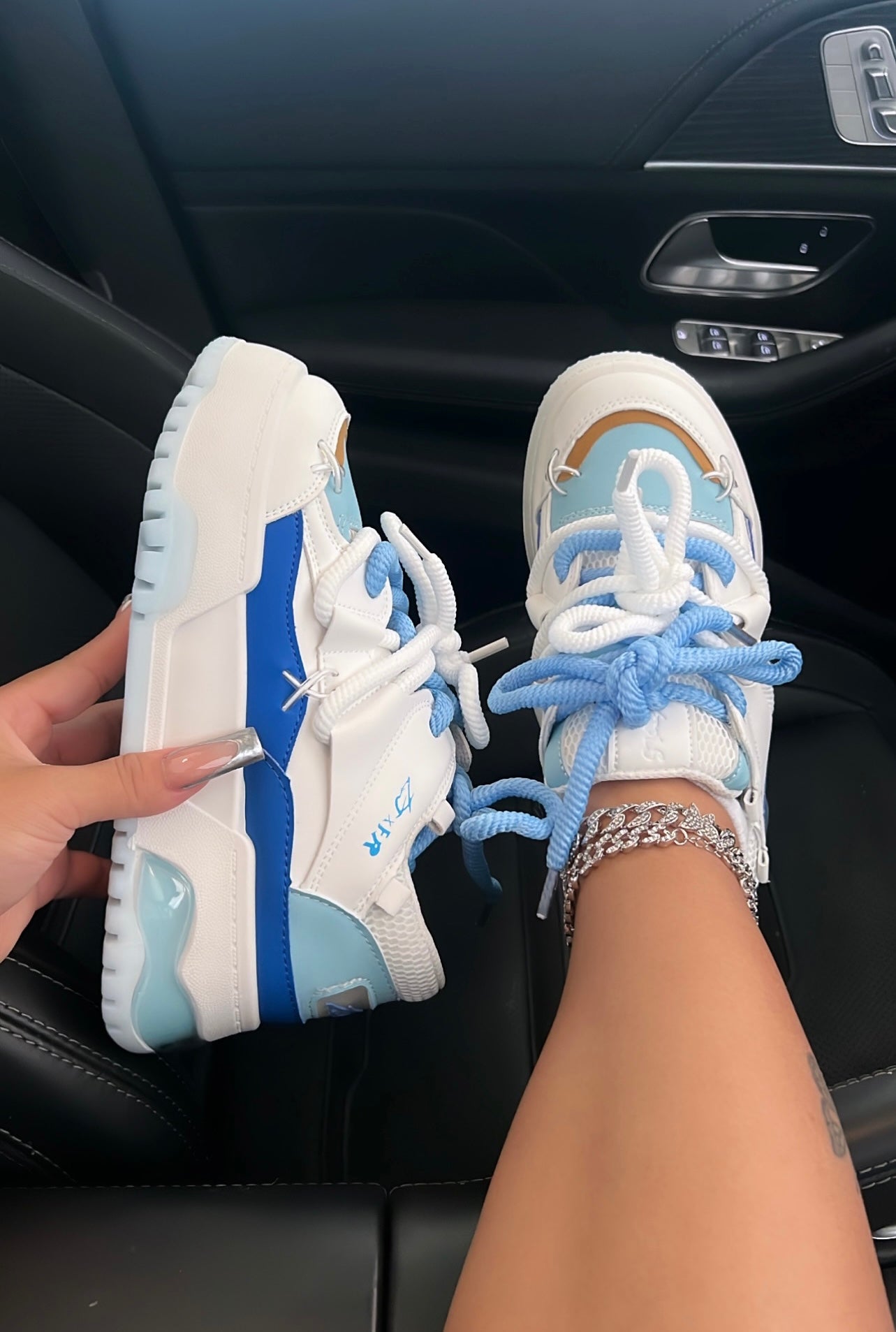 platform double string sneakers image 7