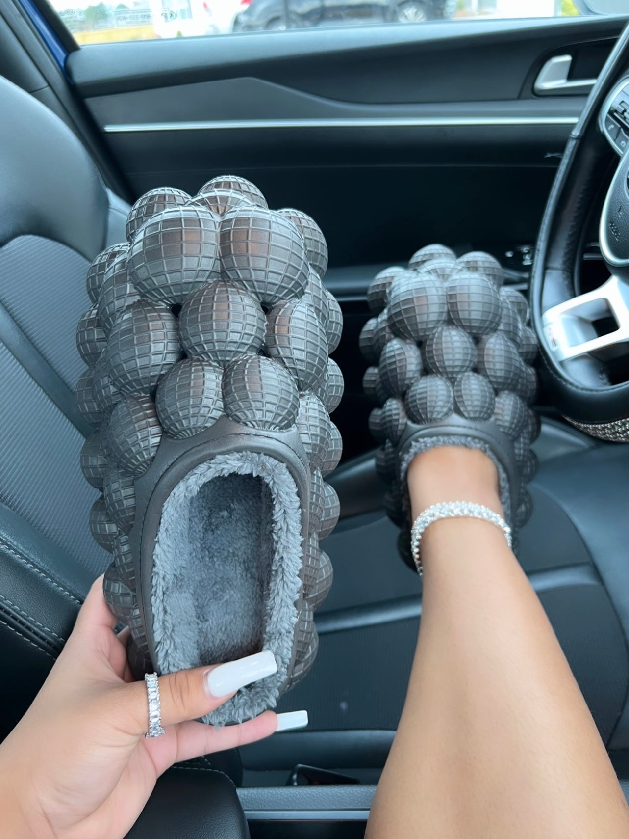 fur bubble shoes image 3