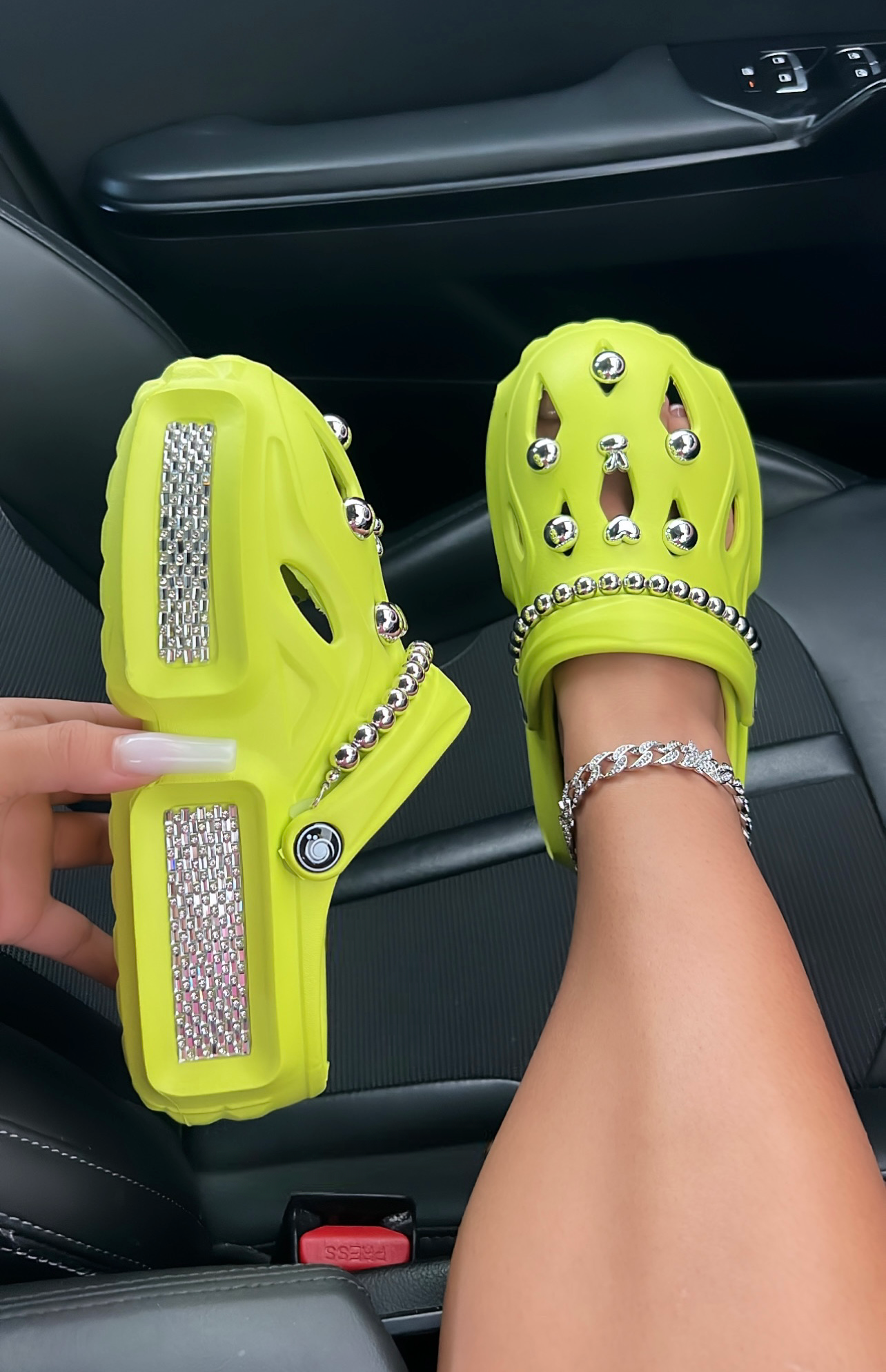 bedazzled platform crocs image 5
