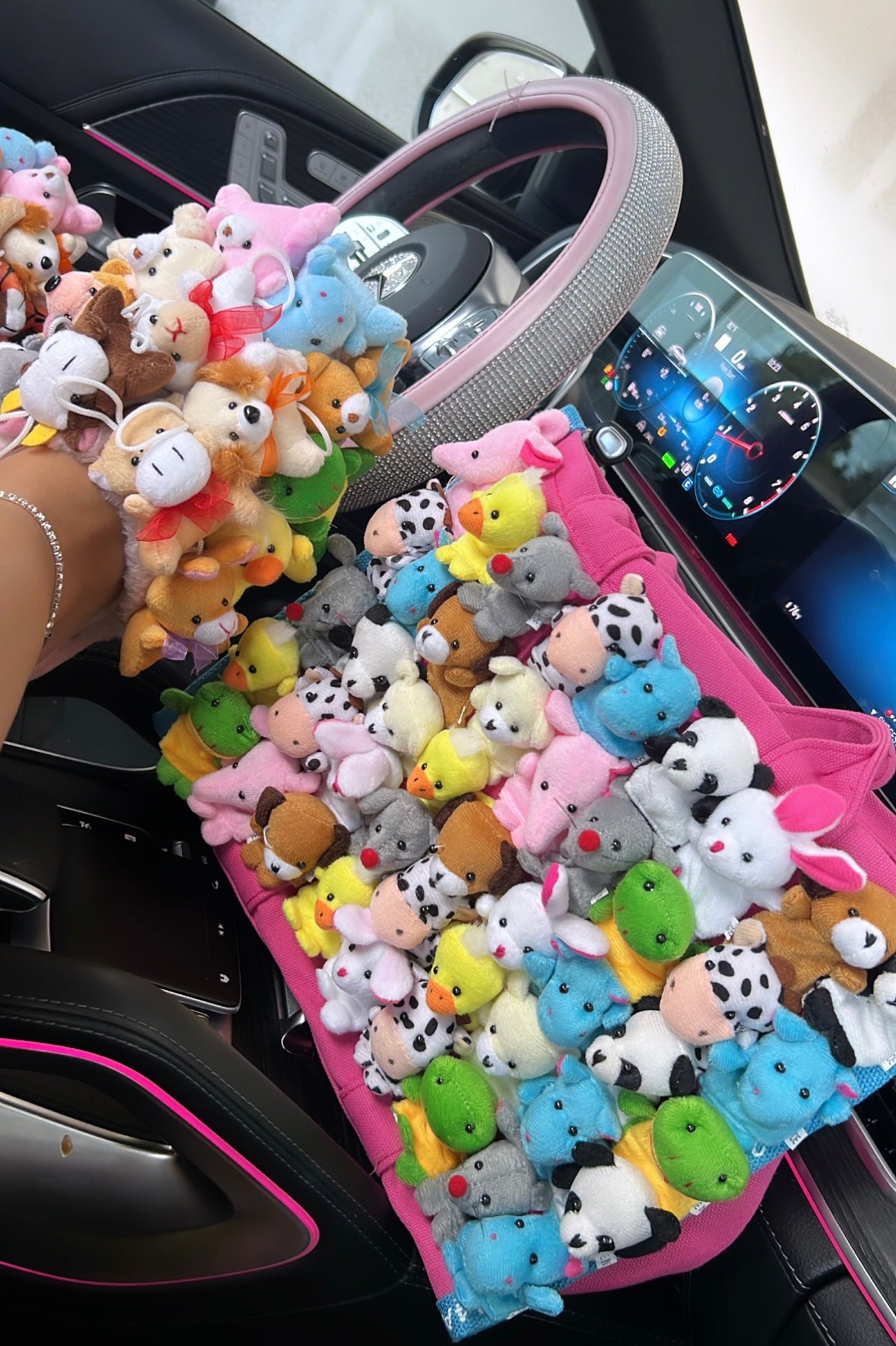 teddy slippers & tote set image 1