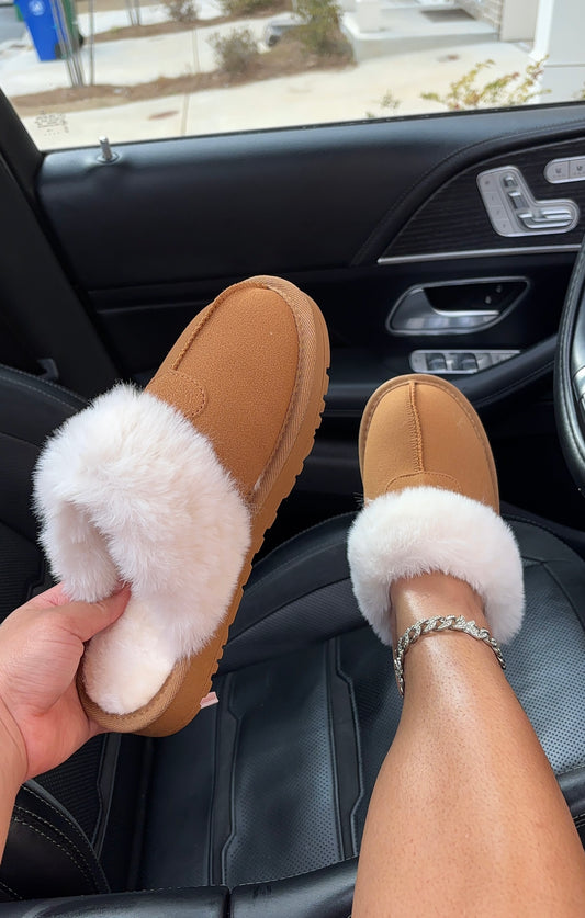 comfy fur slippers